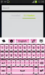 Zebra Keypad Pink
