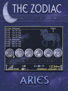 The Zodiac Zen w/Hidden Today (Aries) 9630/Tour BlackBerry Theme