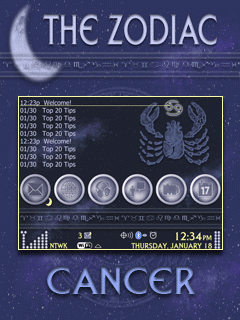 The Zodiac Zen w/Hidden Today (Cancer) 9630/Tour BlackBerry Theme