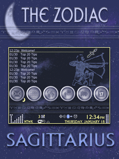 The Zodiac Zen w/Hidden Today (Sagittarius) 9630/Tour BlackBerry Theme