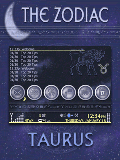 The Zodiac Zen w/Hidden Today (Taurus) 9630/Tour BlackBerry Theme