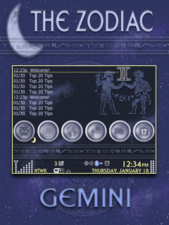 The Zodiac Zen w/Hidden Today (Gemini) 9700/Bold BlackBerry Theme