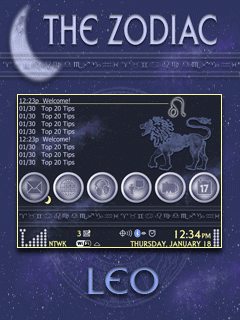 The Zodiac Zen w/Hidden Today (Leo) 9700/Bold BlackBerry Theme