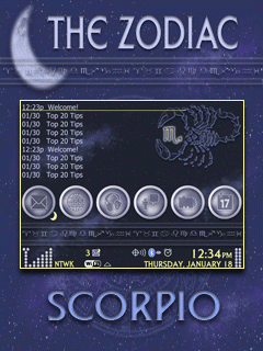 The Zodiac Zen w/Hidden Today (Scorpio) 9700/Bold BlackBerry Theme