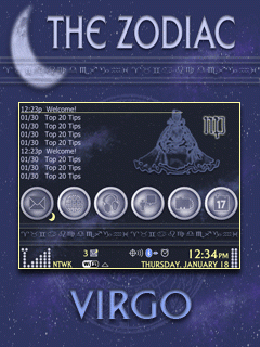 The Zodiac Zen w/Hidden Today (Virgo) 9700/Bold BlackBerry Theme